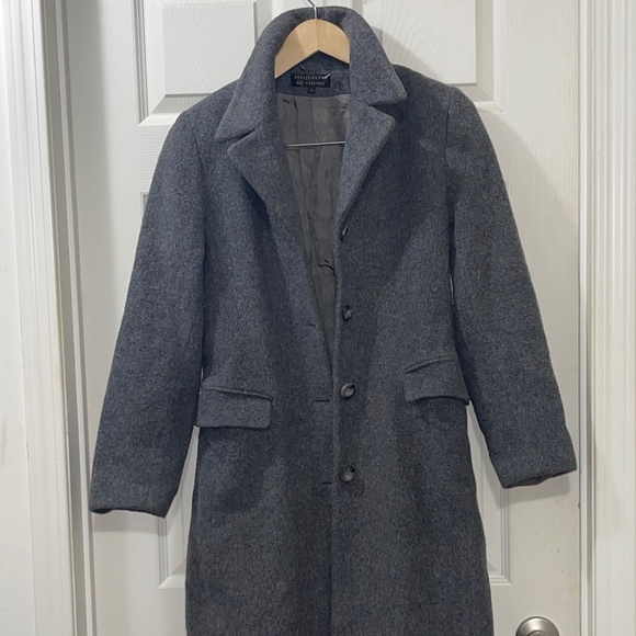 Jacqueline  De Young Gray Wool Coat (Medium) - Picture 1 of 3